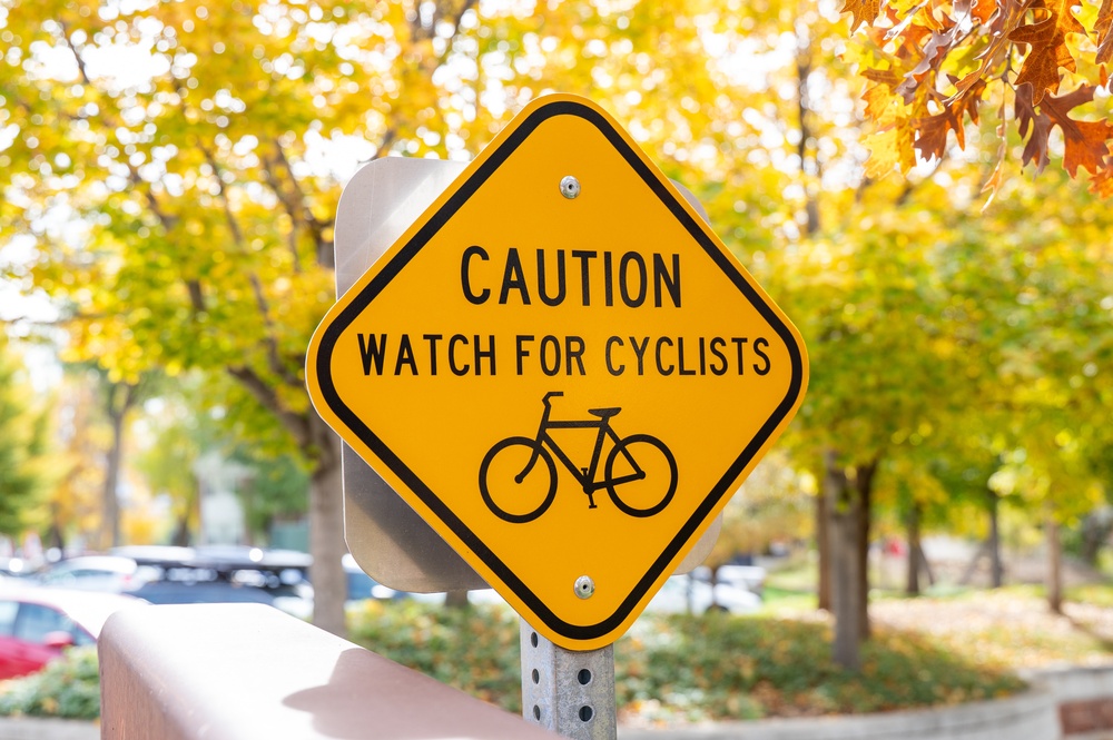 Caution: Watch for Cyclists sign in neighborhood